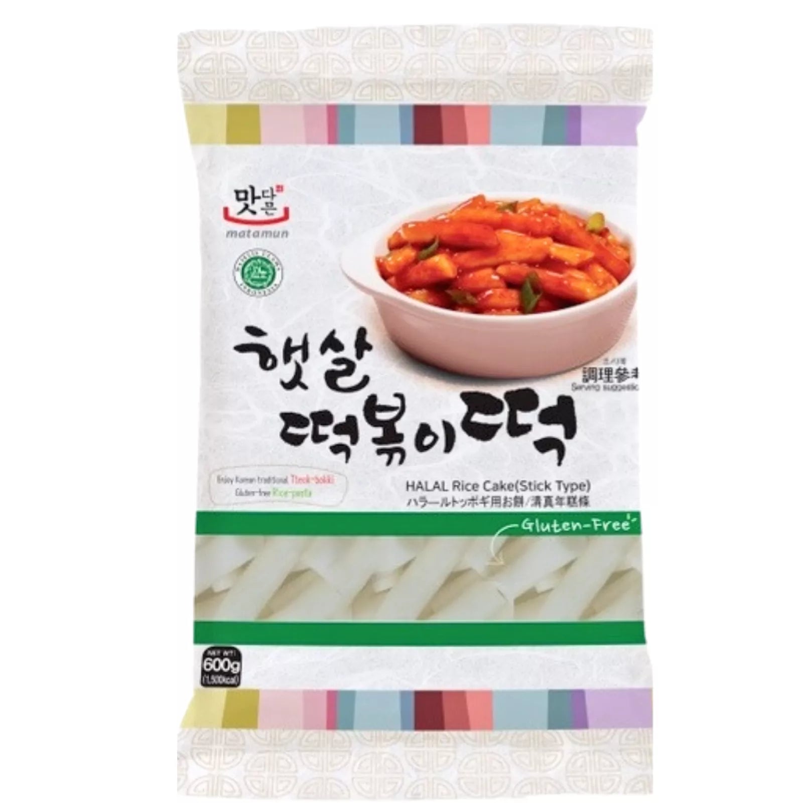Young Poong Halal Korean Tteokbokki Rice Cake Stick 600g
