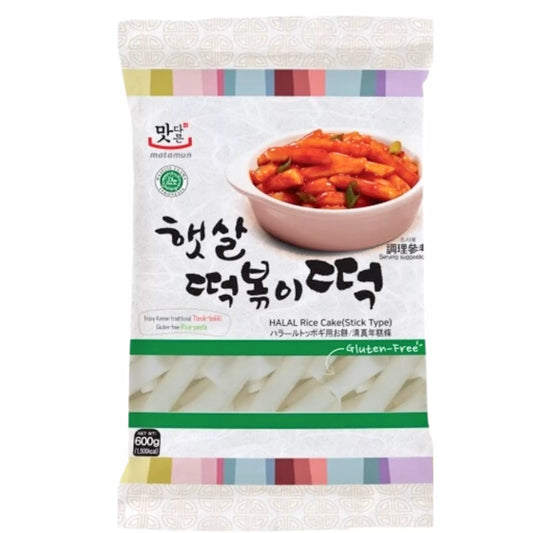 Young Poong Halal Korean Tteokbokki Rice Cake Stick 600g